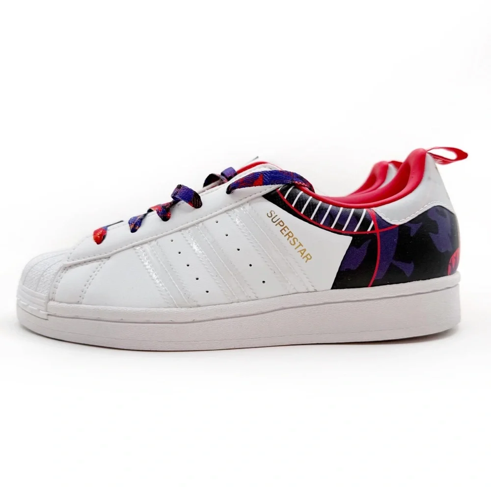 Adidas Superstar Chinese New Year Sneakers Kids Size 4.5 Shoes White Purple Red